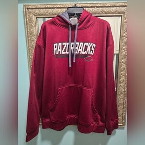 Pro Edge Men's Maroon Razorbacks Hoodie